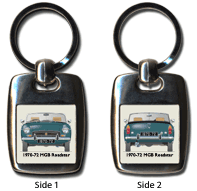 MGB Roadster (Rostyle wheels) 1970-72 Keyring 5